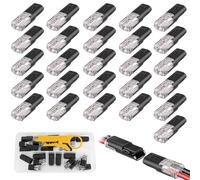 Herbst 26pcs Conectores de 2 Pines, Conectore 12 V, Conectores Electricos Rapidos para Engarzar Cables de 18-22 AWG