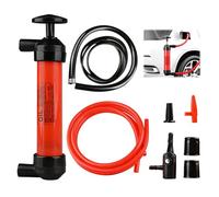 Herbst Bomba de mano para agua, bomba de gasolina portátil de extracción manual, bomba de gasolina manual, bomba de trasvase con 3 mangueras, juego de bombas sifón multifuncional para automóvil, barco