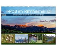 Herbst im Tannheimer Tal - Impressionen von Schattwald bis Nesselwängle (Wandkalender 2026 DIN A2 quer), CALVENDO Monatskalender: Das Tannheimer Tal - Wander- und Skiparadies