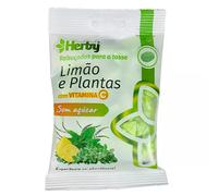 Herby Pastillas para la Tos Limón y Plantas con Vitamina CS/Azúcar 60g