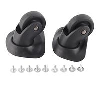 HERCHR 1 par de reemplazo de Ruedas de Equipaje A35, Maleta giratoria Rueda muda de Equipaje, Ruedas de Maleta de Equipaje para el Carrito