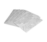 HERCHR 10Pcs/Set tarjetas de invitación de boda de estilo vintage, Hueco Fuera Corte con Laser Invitaciones Boda con Papel Imprimible, Motivo floral tallado Tarjeta de Felicitación Boda(#4)