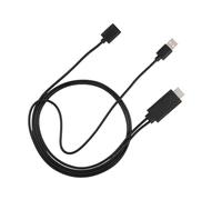 HERCHR 2 en 1 alambre del cable de 1080P USB HDMI, hembra del USB al cordón masculino del cable del adaptador de HDTV de HDMI