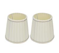 HERCHR 2 uds Pantalla de lámpara pequeña, lámpara de araña Pantalla de lámpara de araña de Cristal de Tela Simple Europea Pantalla de lámpara de Pared lámpara de Vela de Tornillo E14