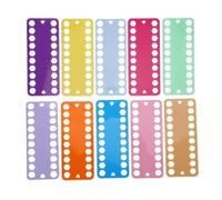 HERCHR 20pcs Organizador de Hilo de Bordar, Bobinas de Hilo de Bordar Coloridas Bobinas de Hilo de Plastico Porta Hilo de Punto de Cruz Herramienta de Almacenaje de Hilo de Bordar para Punto de Cruz