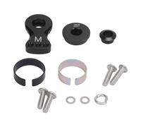 HERCHR 25T Servo Saver Arm, Saver Ajuste de aleación de Aluminio Reemplazo de Brazo de servo para servo para Autos de 1/10 RC M 29.5 mm de Longitud (Negro)