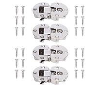 HERCHR 4 unids/Set bisagras de Armario Ocultas, bisagras de Puerta de Armario semicirculares de 90 Grados bisagras de Cierre Suave para decoración del hogar