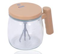 HERCHR 400ml Taza de vidrio con agitación automática, 10x11cm Taza de café con agitación automática recargable por USB Taza automezcla eléctrica portátil para café, leche, cacao y bebidas