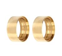 HERCHR Anillos De Rueda Beadlock, 2 Uds. Anillo De Abrazadera De Contrapeso De Anillo Beadlock De Latón De 1,9 Pulgadas para Axial SCX10 II 90046 1/10 RC Crawler Car(Dorado)