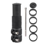 HERCHR Bike Saller Riser Extender Aluminum Aluminum Bicycle Bifury Manillar Adaptador de vástago para 1-1/8 28.6 mm de Horquilla Negra (Negro)