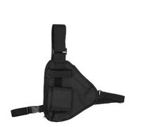 HERCHR Bolsa de Cofre Walkie Talkie, Arnés de Cofre de Walkie Talkie Ajustable para la batería de Respaldo de la Tienda, teléfono móvil, Tarjetas