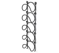 HERCHR Botellero montado en la Pared para 5 Botellas Estante de Almacenamiento de Vino de Metal Botelleros para Botellas de Vino Soporte para Botellas de Vino, Estante para botelleros de