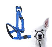 HERCHR Cabestro para Cabeza de Perro, arnés Transpirable para Cuello de Cabeza de Perro con Correa Ajustable para Perros pequeños, medianos y Grandes al Aire Libre, Entrenamiento con (L)