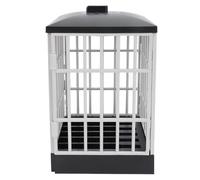 HERCHR Caja de Bloqueo de la cárcel del teléfono Celular, 5.9x7.5x5.1 Pulgadas de la cárcel de la cárcel con Bloqueo y Llave de Soporte de teléfonos Inteligentes con el Soporte de (Negro y Gris)