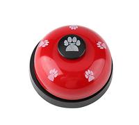 HERCHR Campanas de Entrenamiento para Mascotas, Paquete de 2 timbres para Perros, Linda Campana para Mascotas de Dibujos Animados, 1,57 × 2,75 Pulgadas para Perros, Gatos, Cachorros, (Roja)