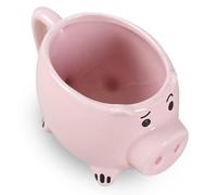 HERCHR Cerdo Taza de Café, Taza de café de cerámica rosa de dibujos animados de animales Tazas de bebida Divertido cerdo Taza de té para el té, leche, café, agua, zumo, avena