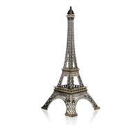 HERCHR Decoración De La Estatua De La Torre Eiffel, Estatuilla De Decoración De La Torre Eiffel De París De Metal De Bronce, Modelo De Arquitectura Artesanal De Hierro para Decoración De Mesa(25cm)