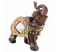 HERCHR Decoración del Elefante Feng Shui Estatua decoración Elefante Estilo Moderno de la pequeña Oficina Domicilio figurita de la Riqueza de la Suerte bendición de esculturas (S)
