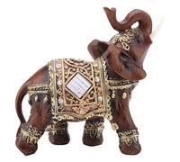 HERCHR Decoración del Elefante Feng Shui Estatua decoración Elefante Estilo Moderno de la pequeña Oficina Domicilio figurita de la Riqueza de la Suerte bendición de esculturas (L)