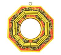 HERCHR Espejo Chino Feng Shui Espejo Bagua Espejo taoísta de Madera Espejo cóncavo Convexo Lucky Bagua Espejo(4" Convex)