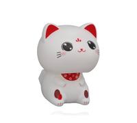 HERCHR Estatua Linda del Gato, Gato Que Asiente con La Cabeza para El Salpicadero del Coche Adorno De Gato Que Asiente con La Suerte De Plástico Figura De Gato En Miniatura Linda Decoración(A)