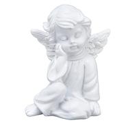 HERCHR Estatuilla de Estatua de jardín de Resina de ángeles, estatuilla de Estatua de ángel de Estatua de querubín, Escultura de Ángel decoración de jardín Interior al Aire Libre(B)
