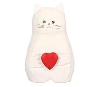 HERCHR Florero Lindo, Florero De Madera Hecho A Mano con Forma De Gato Estatua De Gato Florero Moderno Decoración De Gato Florero Decoración del Hogar para Centros De Mesa
