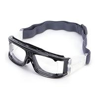HERCHR Gafas Deportivas, Gafas de Seguridad Deportivas Unisex, Gafas Protectoras antivaho de Baloncesto para Hombres y Mujeres, Gafas de Entrenamiento de fútbol, Golf, fútbol al Aire (Black)