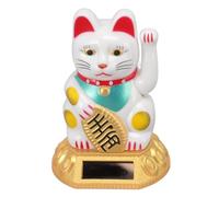 HERCHR Gato De La Suerte, Gato Chino De La Suerte, Gato De La Fortuna con Energía Solar, Decoración De Gato De La Fortuna,Decoración Feng Shui para El Hogar, Coche, Tienda, Oficina3.15x1.77x1.77inch