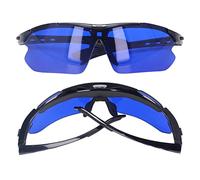HERCHR Golfs Ball Finder Glasses, Golfs Ball Finder Blue Lens Sunglasses with Storage Bag for Outdoor Course