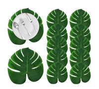 HERCHR Hojas Tropicales Artificiales, Artificial Tropical Palm Leaves, Tropicales Monstera Hoja Planta Artificial para Jungla Beach Hawaiian Wedding Party Decoración