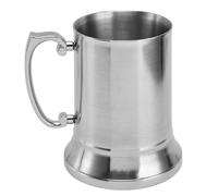 HERCHR Jarra de Cerveza Aislante de Acero Inoxidable, Taza de Doble Pared con Aislamiento Térmico para Bares y Restaurantes (Tamaño Grande)