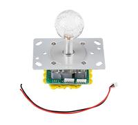 HERCHR Joystick, Arcades Joystick Kit, Joysticks iluminados coloridos LED conmutables de una operación de 4 a 8 vías para el juego Arcades, 9.8 x 6.5x 11cm/3.86 x 2.56x 4.33