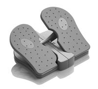 HERCHR Máquina Paso A Paso, Máquina Stepper para Pies Dispositivo De Entrenamiento con Pedal Plegable Equipo De Ejercicio Debajo del Escritorio para Ejercitador De Oficina, Ejercicio En Casa(Gris)