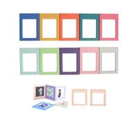 HERCHR Marco de fotos magnético para refrigerador, 10 unidades, 3,5 x 2,6 pulgadas, imanes para refrigerador, marcos de fotos de 2,4 x 1,8 pulgadas, interior para frigorífico, soporte