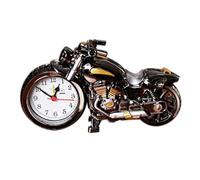 HERCHR Motorcycle Alarm Clock, Vintage Mini Motorcycle Model Alarm Clock Retro Art Desk Sculpture for Home Dorm Office Shelf Decoration