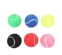 HERCHR Pelotas de Entrenamiento de Tenis para Principiantes, Pelota de Tenis de práctica de Alta Elasticidad, Colores Vibrantes, Ideales para Buscar, Masticar y Jugar, 6 uds.