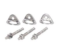 HERCHR Perno de Escalada, Anclaje de Escalada de Acero Inoxidable, Juego de 3 Pares de Anclajes para Escalada en Roca, para Dispositivo de Rescate y aseguramiento.