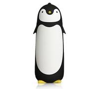 HERCHR Pingüinos Vasos con Aislamiento Al Vacío De Acero Inoxidable, Botella De Agua De 10.5 Oz Taza De Viaje para Té Y Café Frasco De Vacío Frasco De Café para Bebida Fría Y Caliente(Black)
