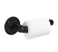 HERCHR Portarrollos de Papel higiénico Industrial para Tubos, portarrollos de Papel higiénico Negro Portarrollos de Papel higiénico de Cocina montada en la Pared para baño Cocina