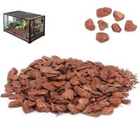 HERCHR Ropa Cama Corteza Reptil, Sustrato de GráNulos de Madera Natural Ropa Cama Pellets Corteza Pino Crianza Limpia para Decorar Tortugas, Lagartos, Geckos Otros Reptiles, Paisajismo Macetas(S)