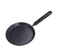 HERCHR Sartén para crepé antiadherente de 7 pulgadas, sartén plana para panqueques para tortilla de huevo, tortilla, estufa, sartén de desayuno de inducción (black)