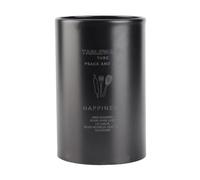 HERCHR Soportes de utensilios de cocina para encimera, organizador de almacenamiento de cuchara de horquilla de palillos de acero inoxidable, escurre cubiertos de cocina negro 10 x 13cm