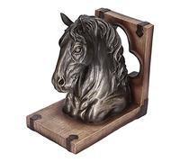 HERCHR Sujetalibros Decorativos para Caballos, Resinas De Cabeza De Caballo, Sujetalibros Multifuncionales para Escultura De Cabeza De Caballo, Sujetalibros De Arte, Soporte (BS20900)