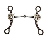 HERCHR Weaver Leathertom - Broca para Pulgar, Acero Inoxidable, Anillo en D, Broca para Caballo, para Carreras de Caballos, Tallada a Mano, Bronce Antiguo