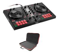 Hercules DJ Control Inpulse 300 MK2 Controlador USB DJ de 2 cubiertas para Serato DJ Lite y DJUCED Bundle con ProX XB-DJCS ZeroG bolsa ultraligera