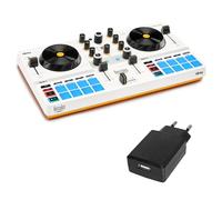 Hercules DJControl Mix - Controlador de DJ ultraportátil con fuente de alimentación USB keepdrum