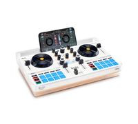 Hercules DJControl Mix Ultra Controlador DJ Portátil e Inalámbrico con Bluetooth Blanco