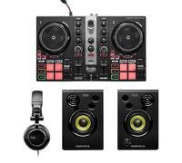 Hercules DJLearning Kit MK2 - Paquete completo de DJ con DJControl Inpulse 200 MK2, monitores DJMonitor 32 de estudio y auriculares HDP DJ45