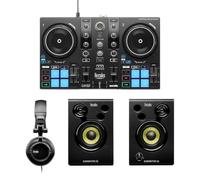 Hercules DJLearning Kit MK3 - Kit DJ Completo con Auriculares y Altavoces | Incluye controlador DJ, auriculares, altavoces y Serato DJ Lite. Compatible con streaming de Apple Music y Spotify en PC/Mac